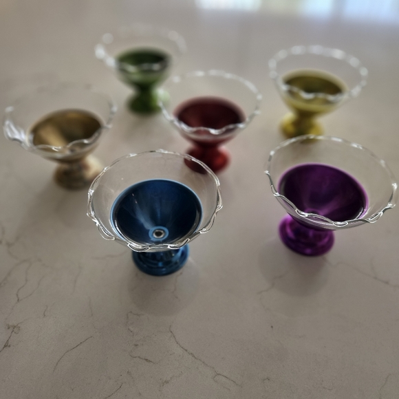 6 Vintage ice cream dessert 🍨 cups - Picture 8 of 10